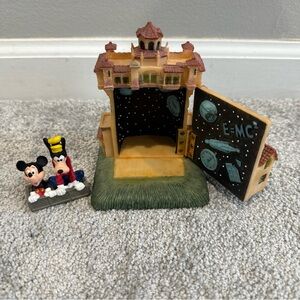 Disney Tower of Terror Resin Hinged Figurine with Mickey Mouse and Goofy Vintage